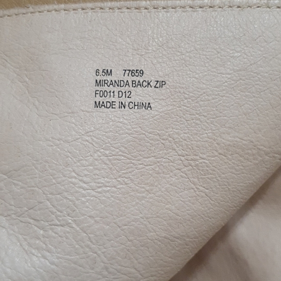 Frye Miranda Zip Back Putnam Ivory Boots - Picture 8 of 11